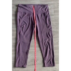 Beverly Hills Polo Club Womens Dusty Purple Yoga Pants Size Large W/ Pocket